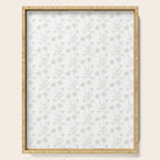 White Floral Botanical Wild Daisies Cottage Pattern Petite Serving Tray Gallery Image 1