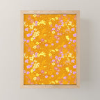 Summer Garden (Orange) Mini Art Print Gallery Image 1