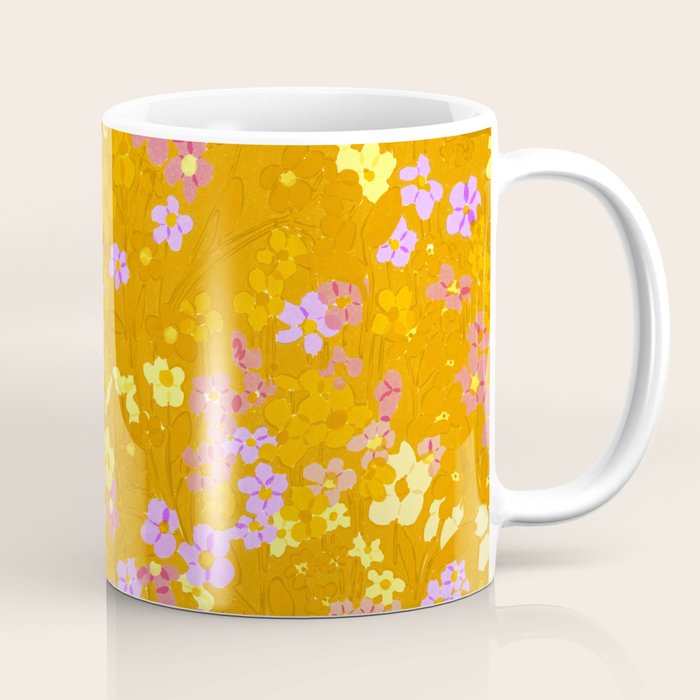 Summer Garden (Orange) Coffee Mug Gallery Image 1