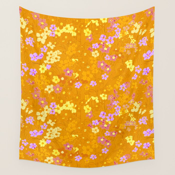 Summer Garden (Orange) Wall Tapestry Gallery Image 4