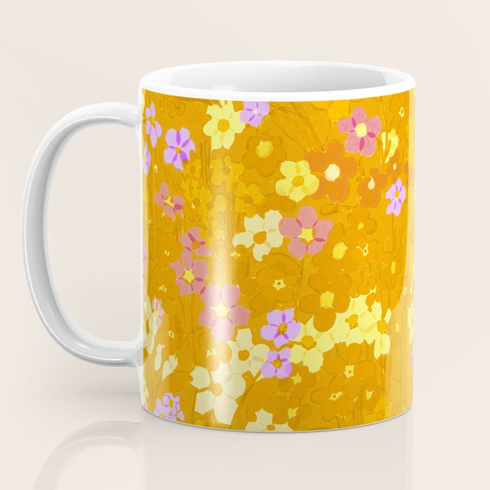 Summer Garden (Orange) Coffee Mug Gallery Image 3