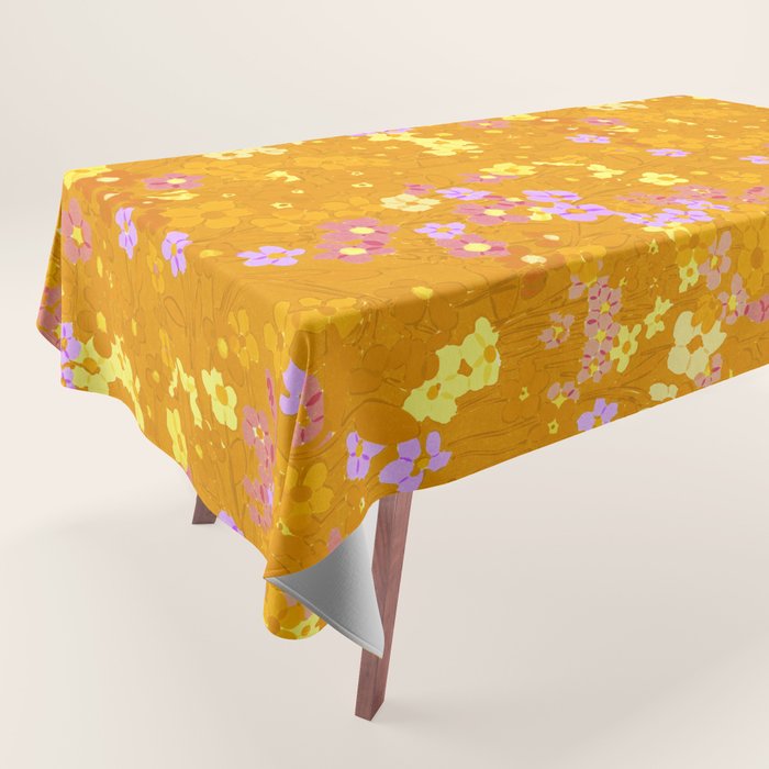 Summer Garden (Orange) Tablecloth Gallery Image 1