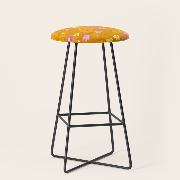 Summer Garden (Orange) Stool Gallery Image 1