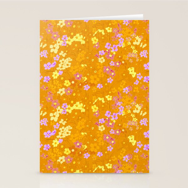 Summer Garden (Orange) Stationery Card Gallery Image 1