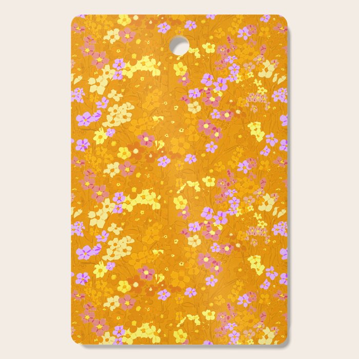 Summer Garden (Orange) Cutting Board Gallery Image 1