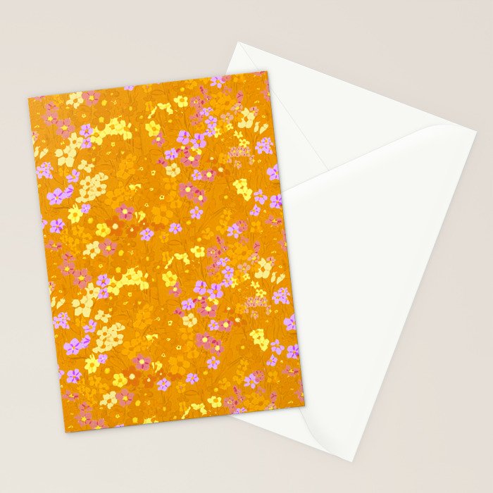 Summer Garden (Orange) Stationery Card Gallery Image 2