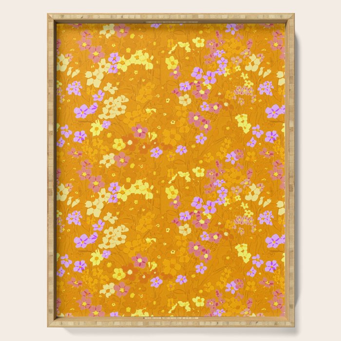Summer Garden (Orange) Serving Tray Gallery Image 1