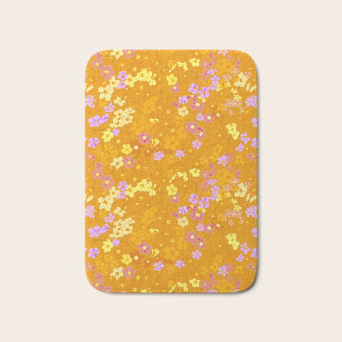 Summer Garden (Orange) Bath Mat Gallery Image 1