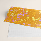 Summer Garden (Orange) Wrapping Paper Gallery Image 2