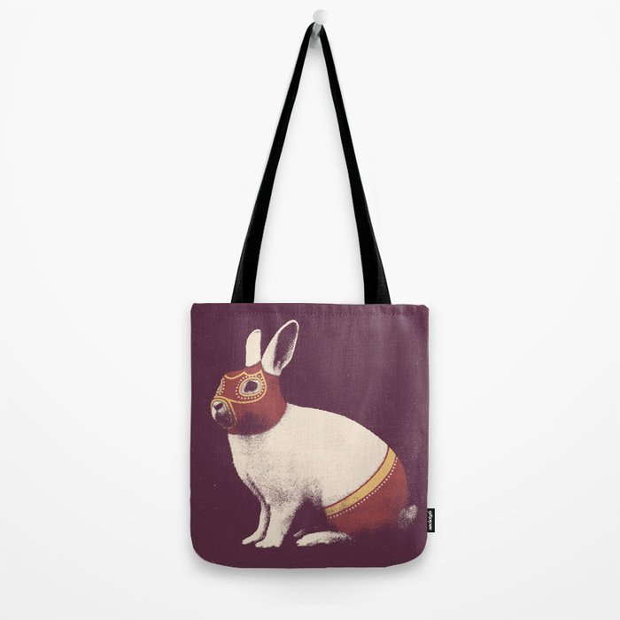 Lapin Catcheur (Rabbit Wrestler) Tote Bag Gallery Image 2