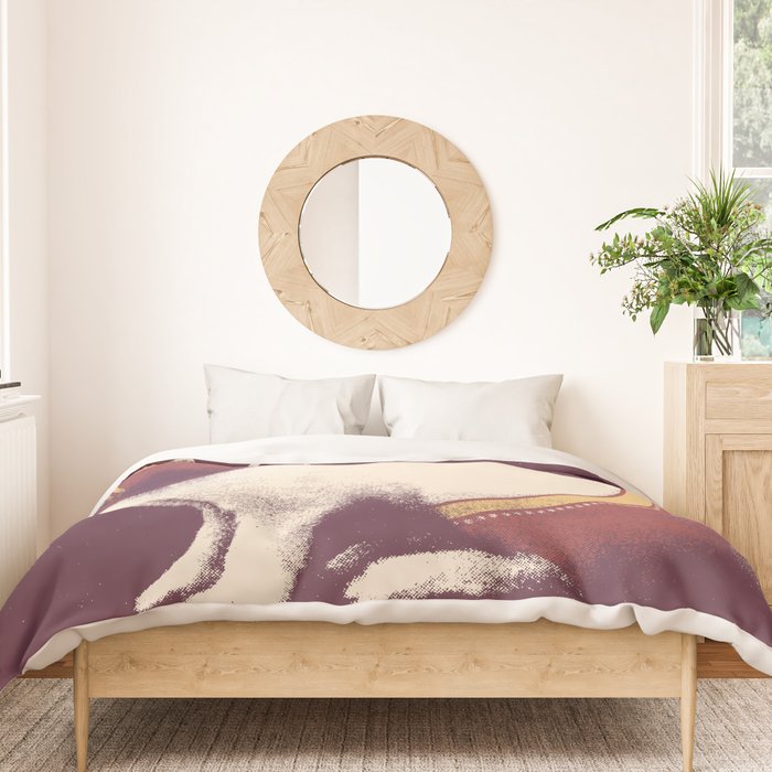 Lapin Catcheur (Rabbit Wrestler) Duvet Cover Gallery Image 3