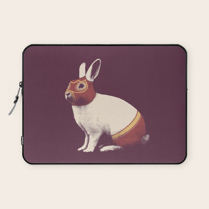 Lapin Catcheur (Rabbit Wrestler) Laptop Sleeve Gallery Image 1