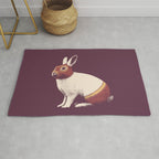 Lapin Catcheur (Rabbit Wrestler) Rug Gallery Image 1