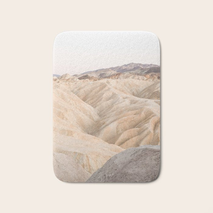 Zabriskie Point In Death Valley National Park Photo | Landscape Art Print | USA Travel Photography Bath Mat Gallery Image 1