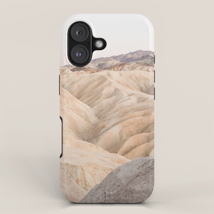 Zabriskie Point In Death Valley National Park Photo | Landscape Art Print | USA Travel Photography iPhone Case Gallery Image 1