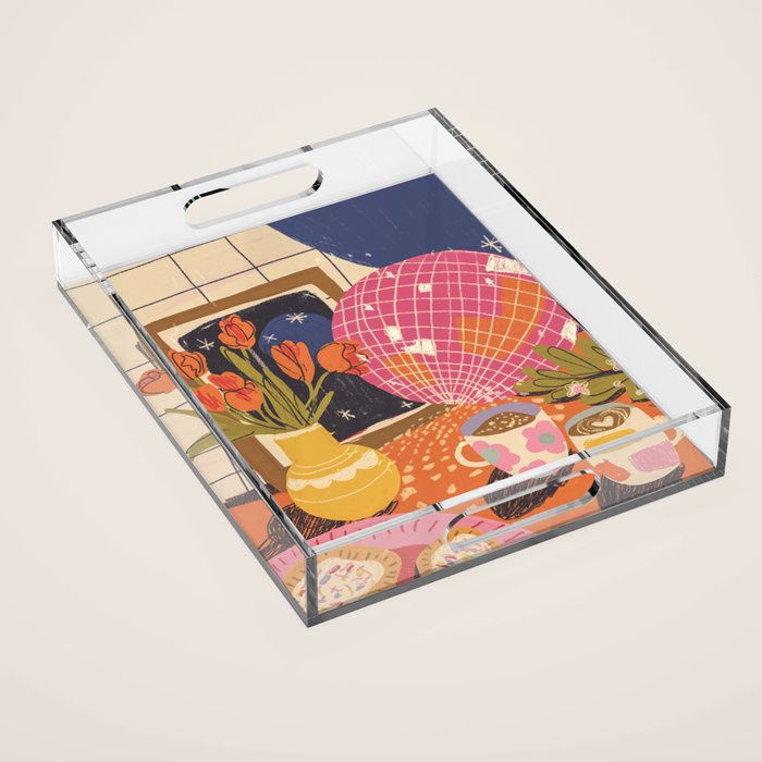 Disco night Acrylic Tray Gallery Image 1