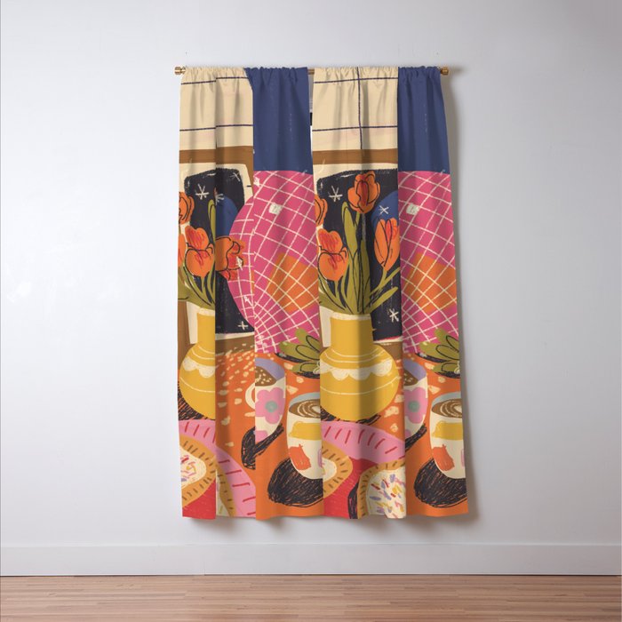 Disco night Window Curtain Gallery Image 3