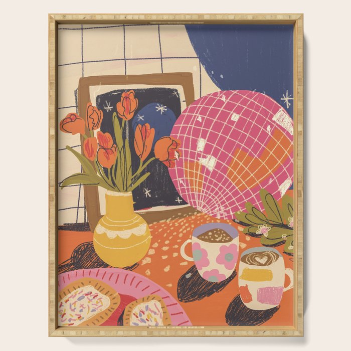 Disco night Serving Tray Gallery Image 1