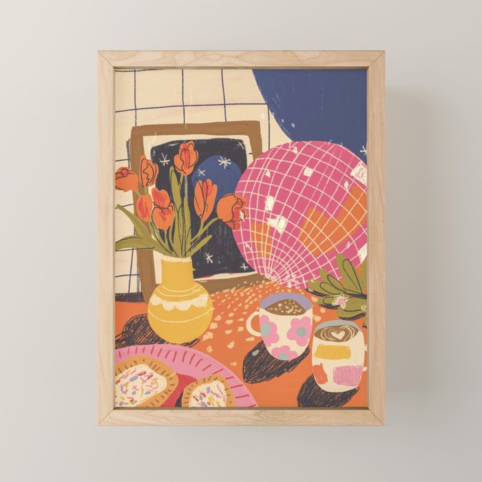 Disco night Mini Art Print Gallery Image 1