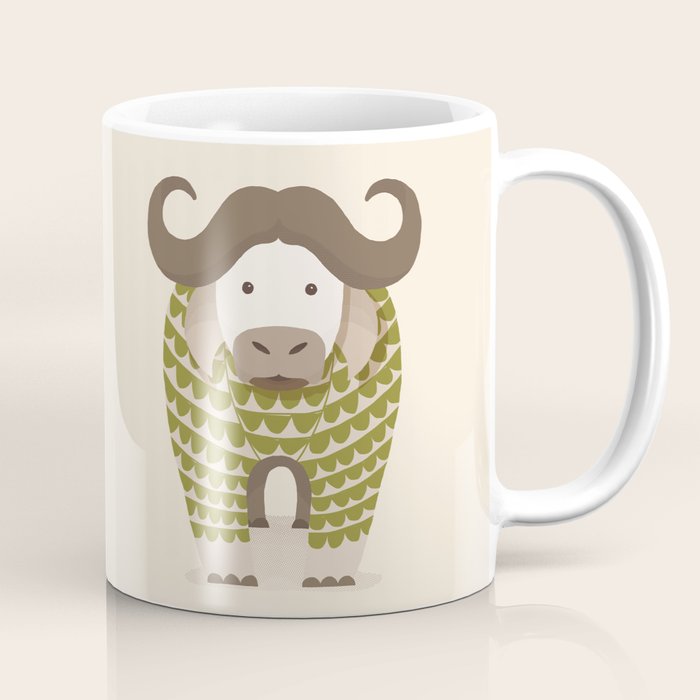 Whimsical Cape Buffalo Coffee Mug Gallery Image 1