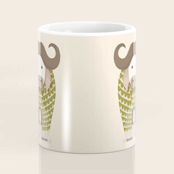 Whimsical Cape Buffalo Coffee Mug Gallery Image 4