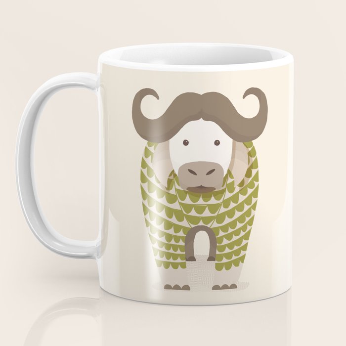 Whimsical Cape Buffalo Coffee Mug Gallery Image 3