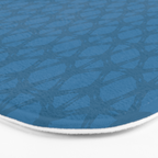 Celestial Blue Rippling Wave Pattern Bath Mat Gallery Image 3