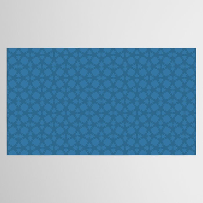Celestial Blue Rippling Wave Pattern Tablecloth Gallery Image 2