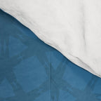 Celestial Blue Rippling Wave Pattern Comforter Gallery Image 4