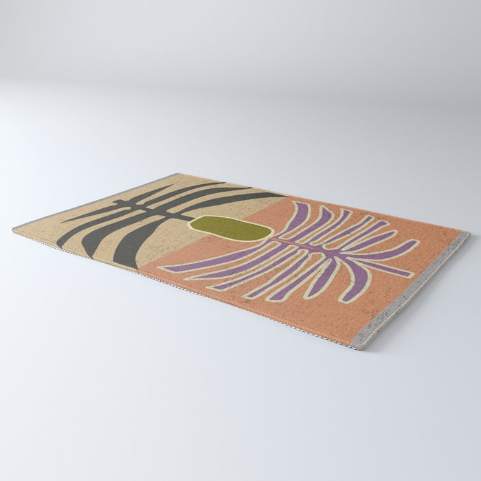 Stylized Palm Tree Rug Gallery Image 3