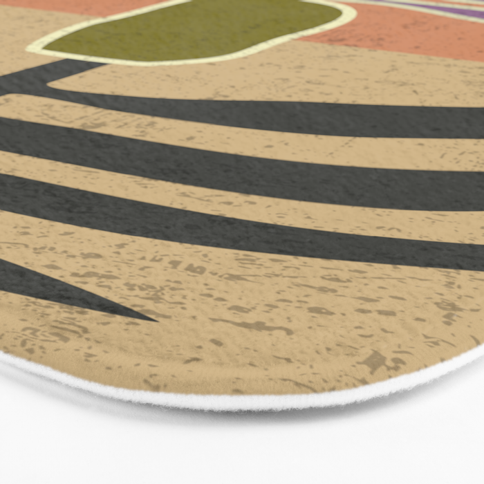 Stylized Palm Tree Bath Mat Gallery Image 3