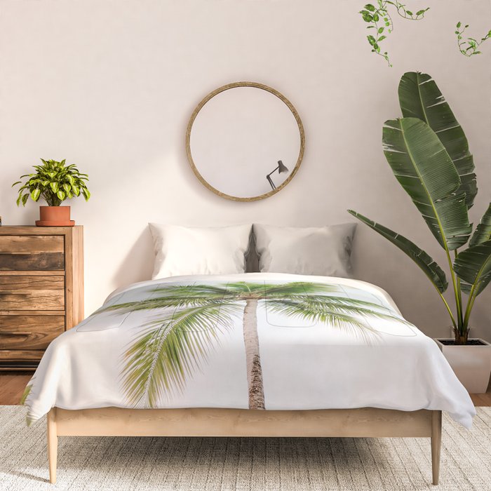 For the love of palm trees | Dominican Republic travel photography print | Summer time Comforter Gallery Image 3