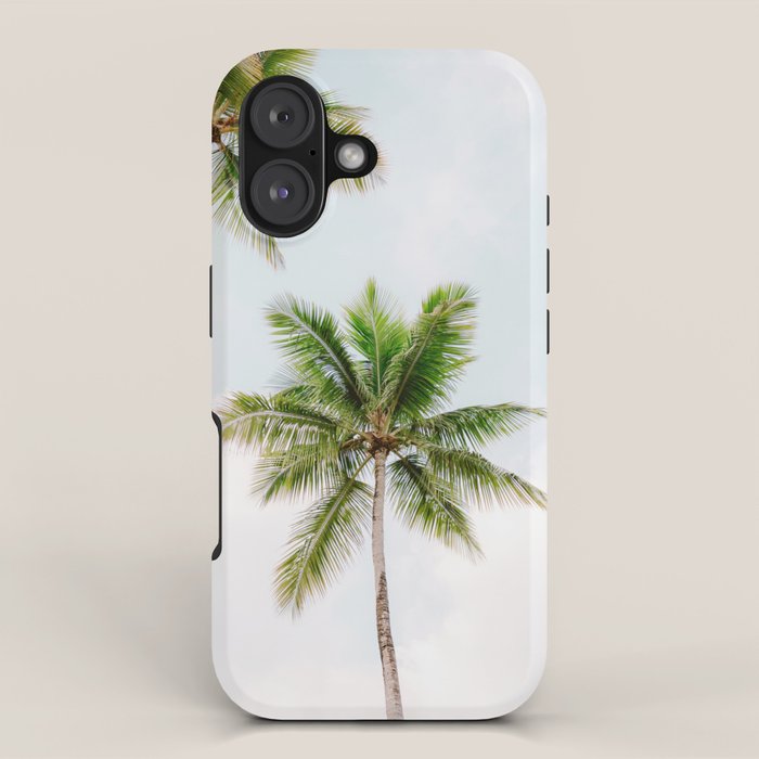 For the love of palm trees | Dominican Republic travel photography print | Summer time iPhone Case Gallery Image 1