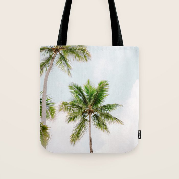 For the love of palm trees | Dominican Republic travel photography print | Summer time Tote Bag Gallery Image 1