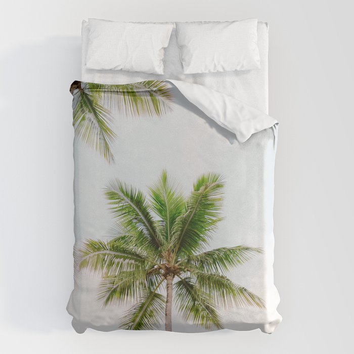 For the love of palm trees | Dominican Republic travel photography print | Summer time Duvet Cover Gallery Image 6