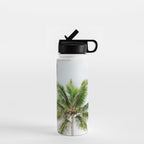 For the love of palm trees | Dominican Republic travel photography print | Summer time Water Bottle Gallery Image 1