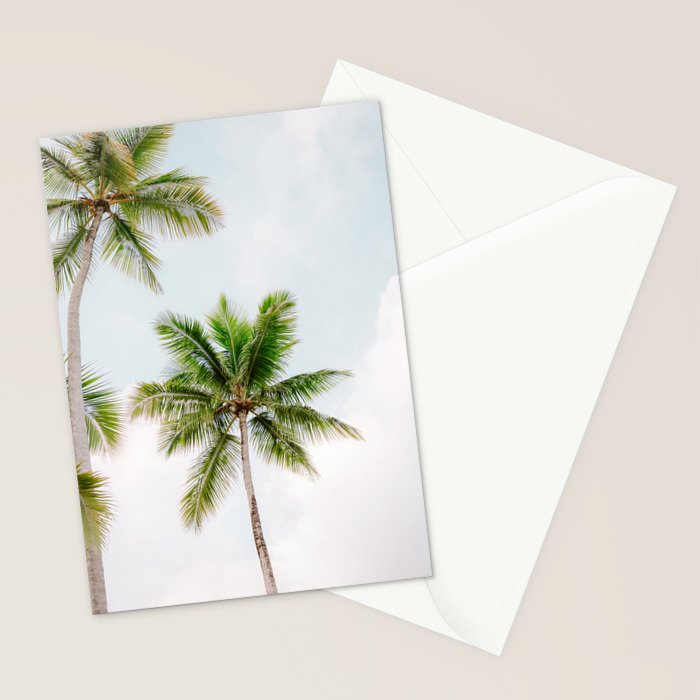 For the love of palm trees | Dominican Republic travel photography print | Summer time Stationery Card Gallery Image 2