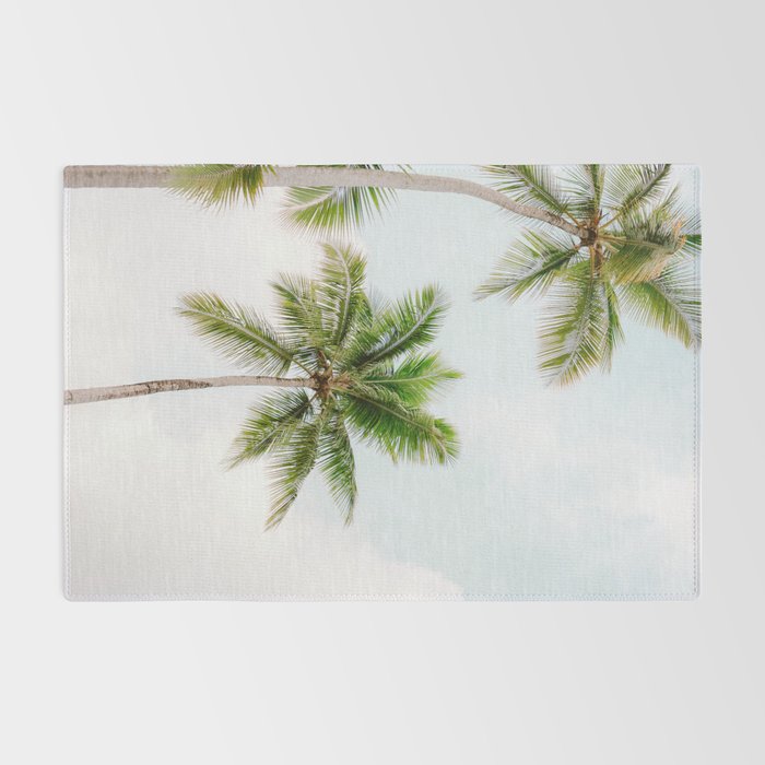 For the love of palm trees | Dominican Republic travel photography print | Summer time Rug Gallery Image 2