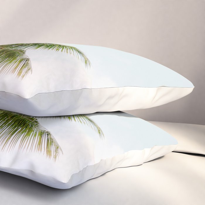 For the love of palm trees | Dominican Republic travel photography print | Summer time Pillow Sham Gallery Image 3