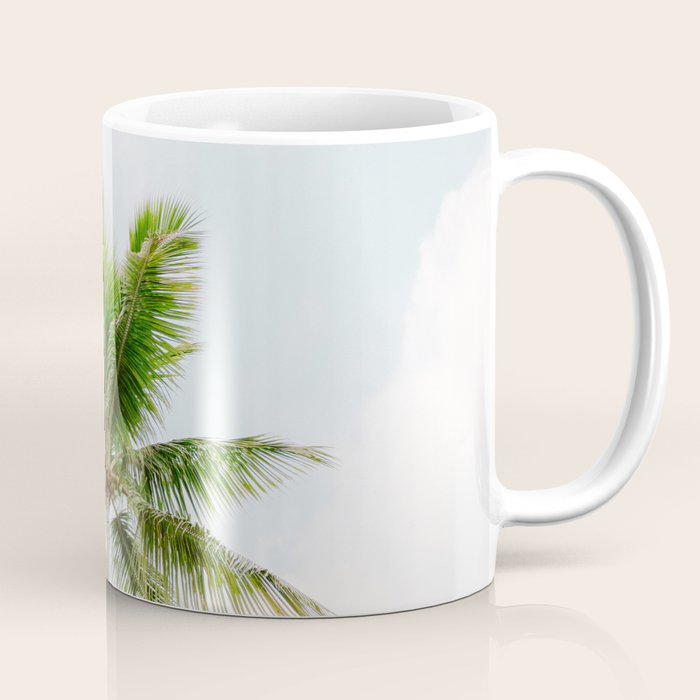 For the love of palm trees | Dominican Republic travel photography print | Summer time Coffee Mug Gallery Image 1