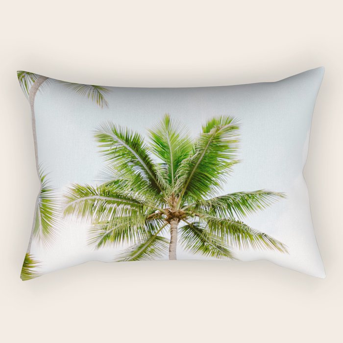 For the love of palm trees | Dominican Republic travel photography print | Summer time Rectangular Pillow Gallery Image 2