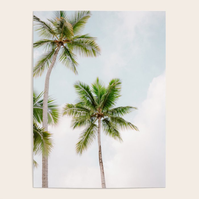 For the love of palm trees | Dominican Republic travel photography print | Summer time Poster Gallery Image 1