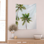 For the love of palm trees | Dominican Republic travel photography print | Summer time Wall Tapestry Gallery Image 2