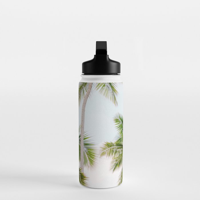 For the love of palm trees | Dominican Republic travel photography print | Summer time Water Bottle Gallery Image 3