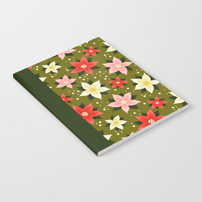 Poinsettia Pattern Notebook Gallery Image 1