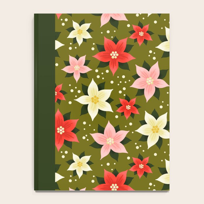 Poinsettia Pattern Notebook Gallery Image 4