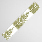 Christmas Trees and Deer, Pattern, Green and Blue Table Runner Gallery Image 3