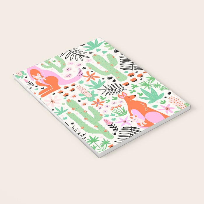 Kangaroo Cute Australian Animal Pattern Notebook Gallery Image 3