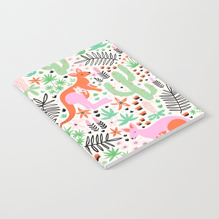 Kangaroo Cute Australian Animal Pattern Notebook Gallery Image 1