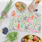 Kangaroo Cute Australian Animal Pattern Cutting Board Gallery Image 2